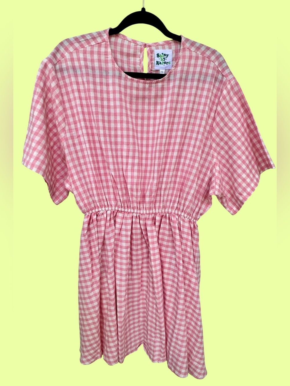 Pink & White Gingham Dress